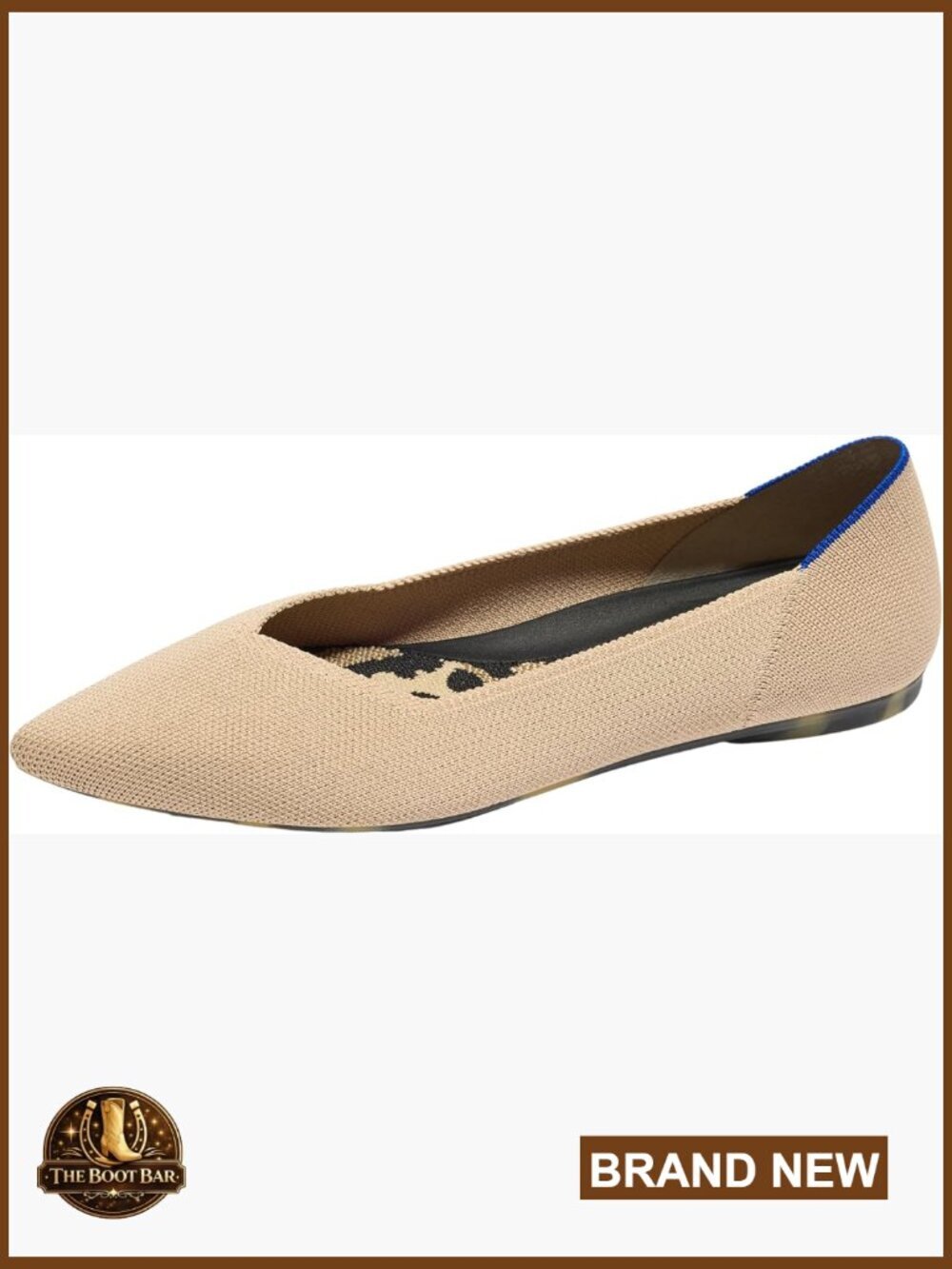 Sustainable Pointed-Toe Ballet Flat - Cushioned Insole